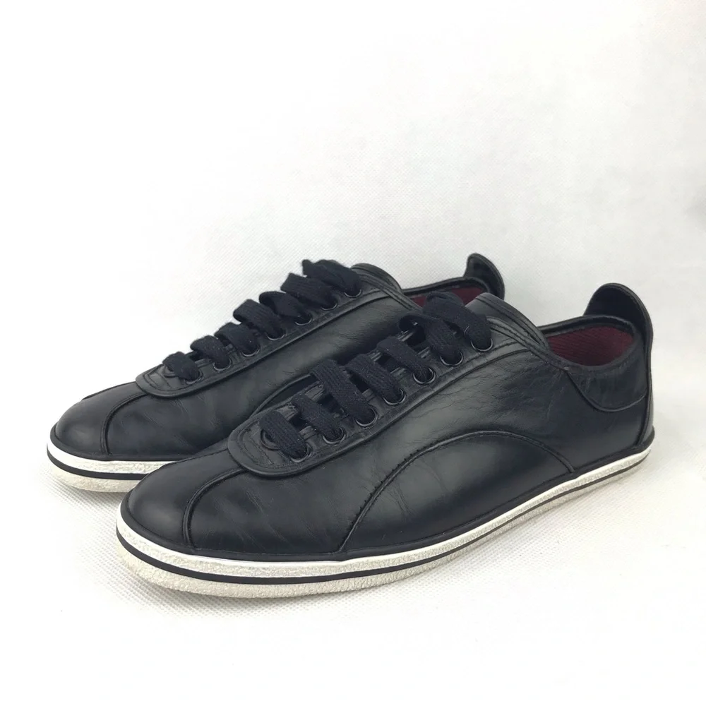 Marc by MARC JACOBS Women’s Size EU 35 Black Greenwich Leather Lace Up Sneakers
